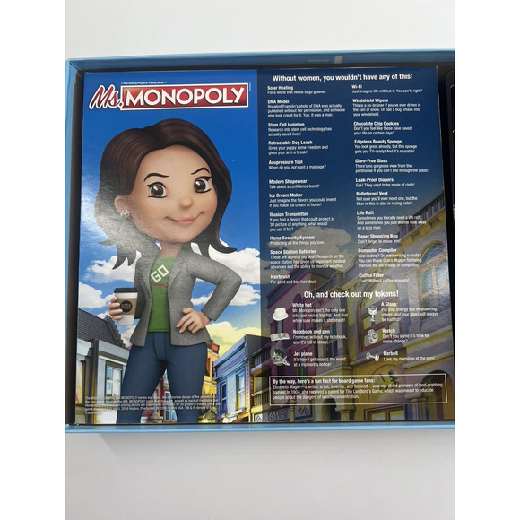 Ms. Monopoly Board Game Hasbro Rare Family Night collectible Complete - Picture 3 of 8